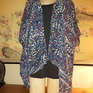 DeX Short Sleeved BOHO Kimono (Fits XXL)